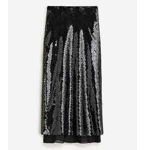 Limited-edition Anna October© X J.Crew sequin skirt Black